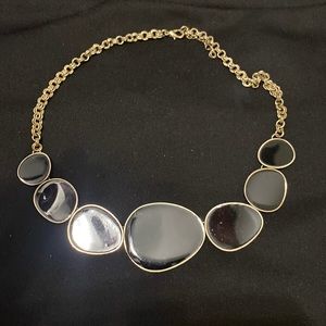 Beautiful black and gold statement necklace